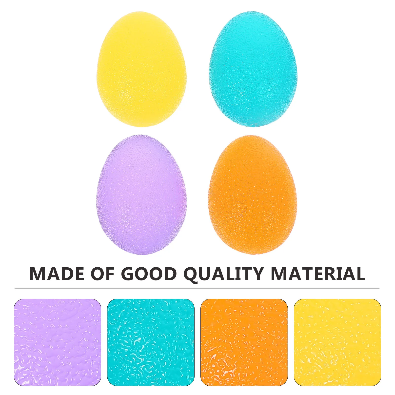 

4Pcs Colorful Grip Balls Hand Fitness Equipment Finger Strength Exercise Balls Stress Relief Massage Tool Finger Massage Ball