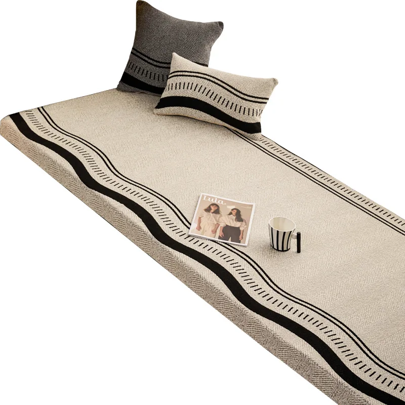 

bay window mat, high-grade cream wind balcony non-slip, universal in all seasons, removable and washable seat cushion