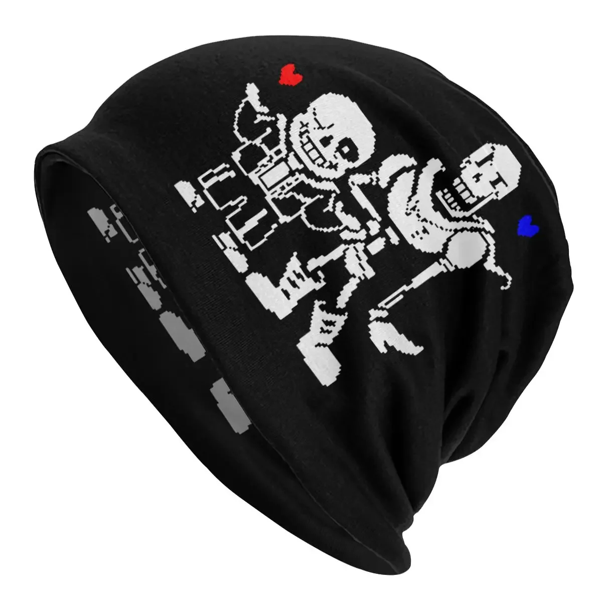 Undertale Papyrus Sans Caps Outdoor Pixel Skull Skullies Beanies Hats Unisex Female Summer Warm Dual-use Bonnet Knitting Hats