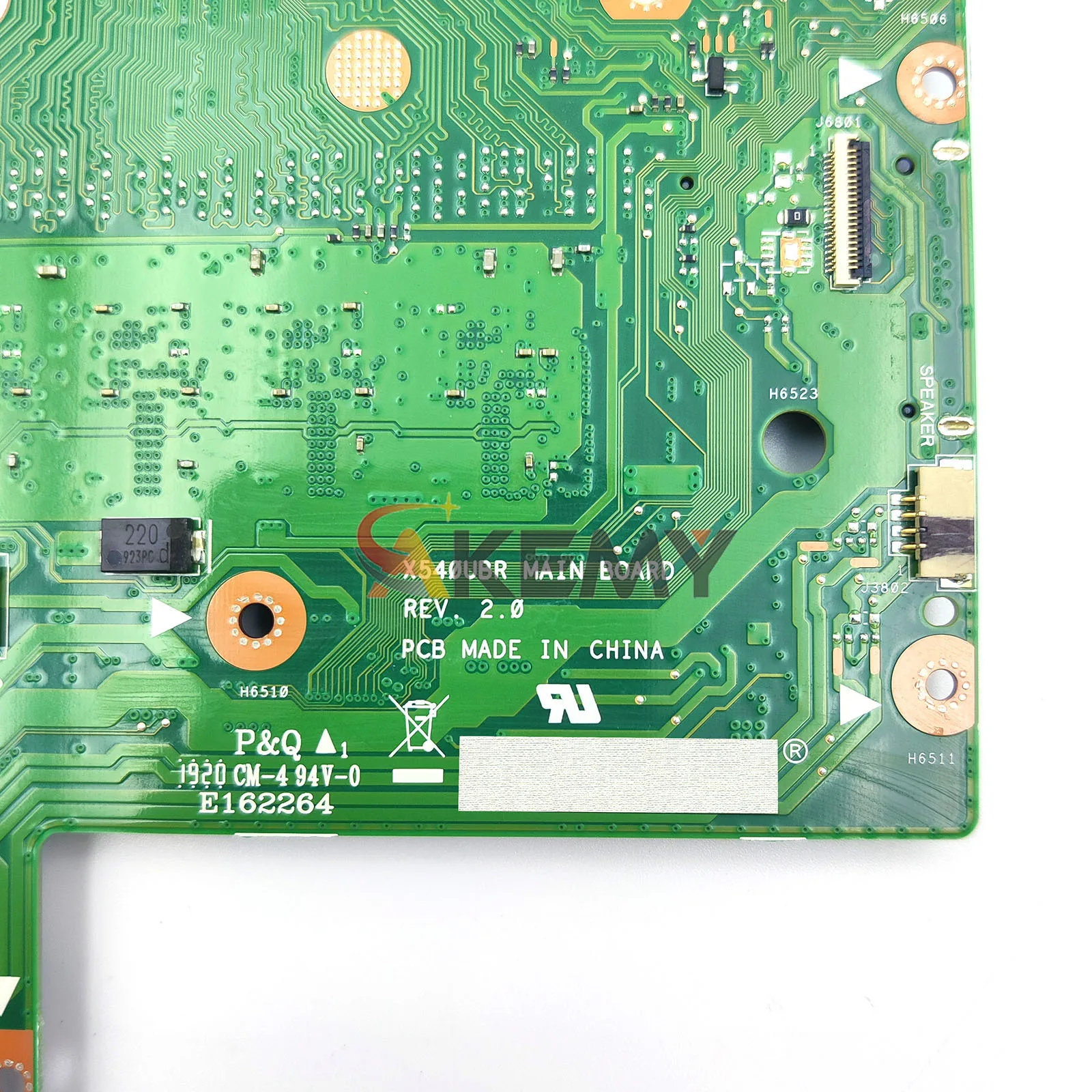 Placa-mãe para laptop X540UA, placa principal para ASUS P540U X540UBR A540U X540UV R540U X500U X540U F540U X540UAR X540UB com CPU I3 I5 I7