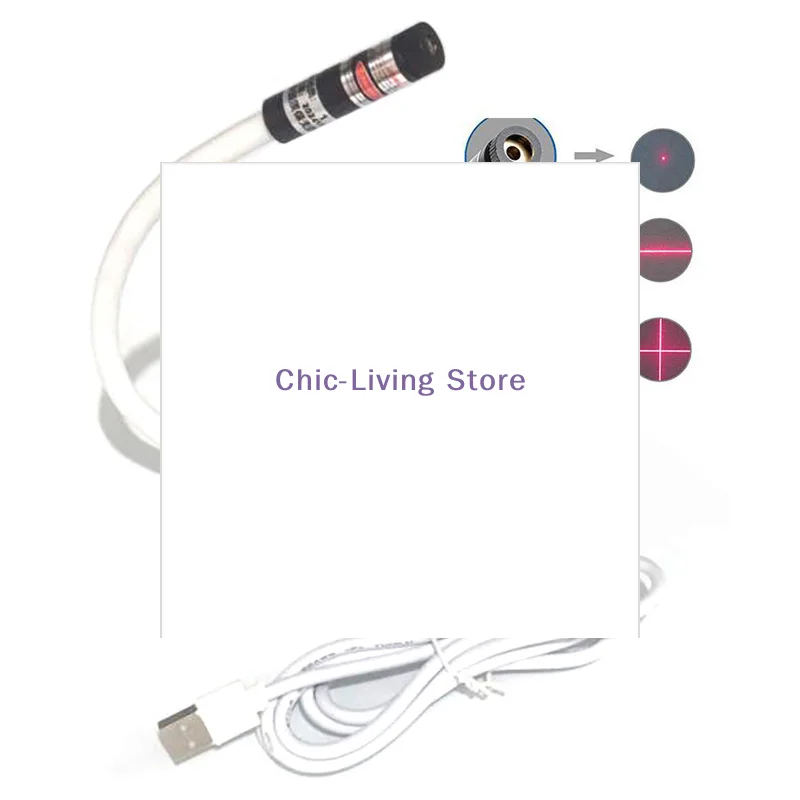 Sewing Machine Accessories: USB Red Laser Positioner, Infrared Working Lamp with Magnetic Base, DC5V Line/Cross Cutting