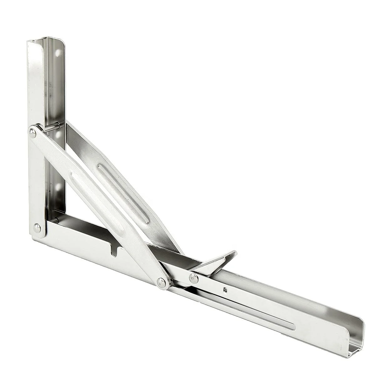 316 Stainless Steel Marine Boat Foldable Bench-Shelf Table Bracket 250kg Load 305 X 165mm Marine Hardware Reliable Durable