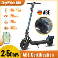 350w Electric Scooter With ABE App 36v Lithium Battery Scooters 20km/h 25km Long Range 10 Inch Tire For Adults Escooter For DE