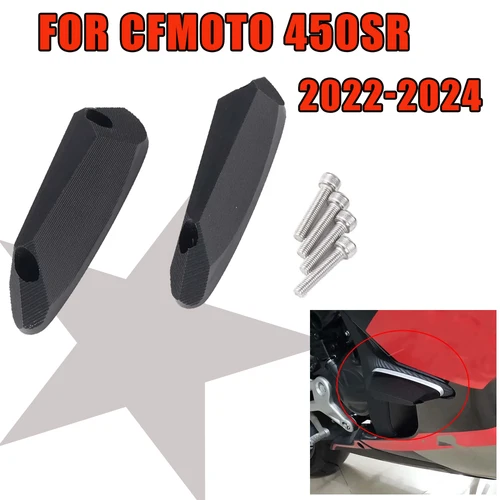 Accesorios para CFMOTO CF MOTO 450SR SR 450 SR SR450 2022 2023 marco deslizante Protector de almohadilla de choque Protector de carenado protección contra caídas