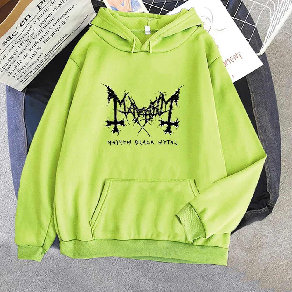 Mayhem Deathcrush Hoodies Unisex Punk Long-sleeved Sweatshirt Printing Men/women Fashion Aesthetic Heavy Mental Hip Hop Vintage