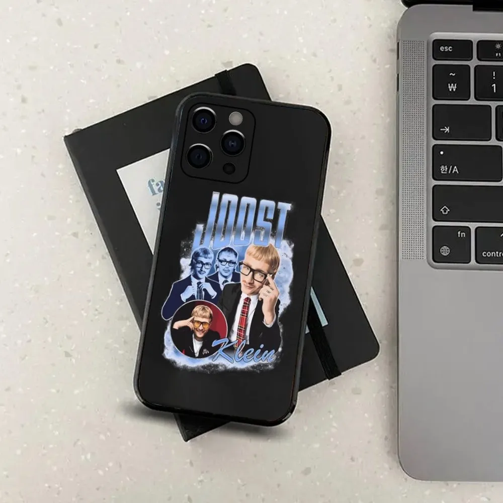 J-joost casing ponsel Rapper Klein penyanyi untuk Apple iPhone 15,14,13,12,11,Pro,X,XS,Max,XR,Plus, SAMPUL HITAM lembut Mini