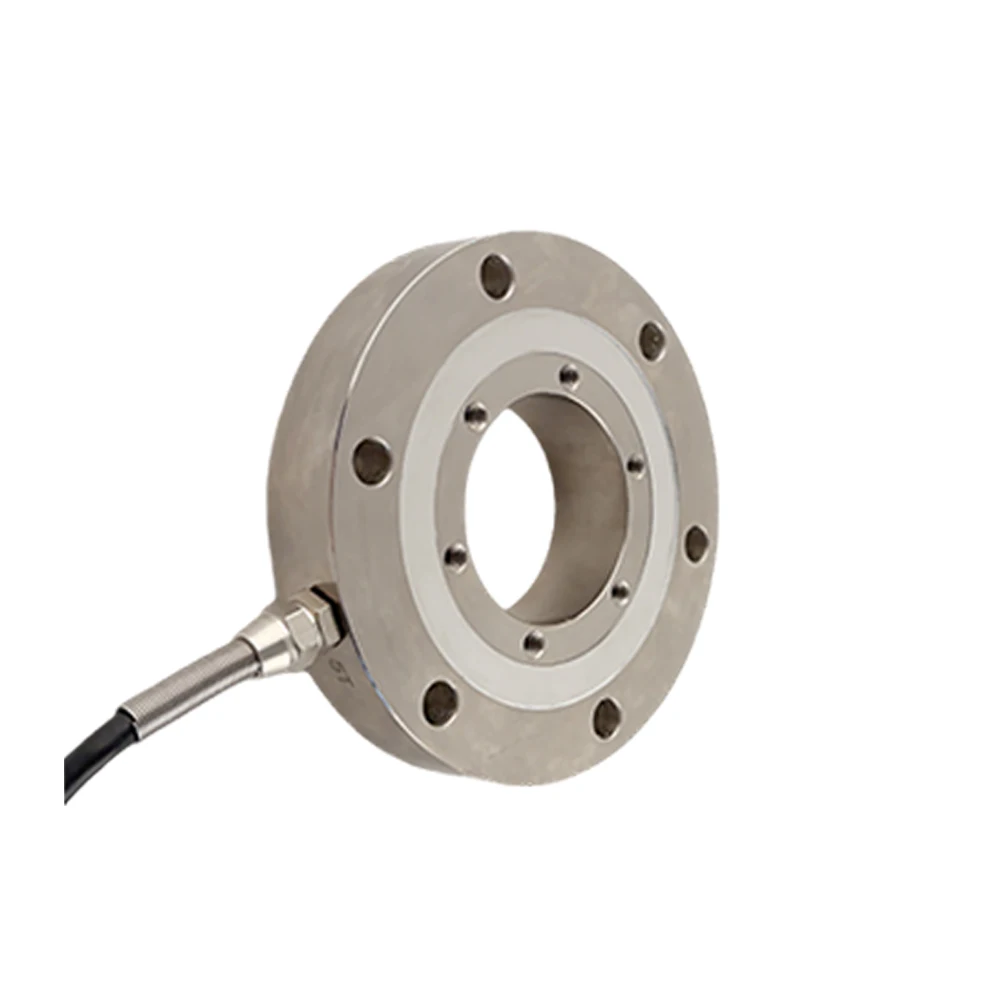 Annular Compression Load Cell Low Profile Pancake Sensor for Material Testing Machine & Assembly Lines 4.Compatible with