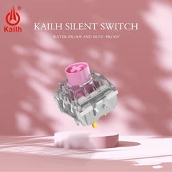 1/3/5Pcs Kailh Box Silent Pink Keyboard Switch For Mechanical Keyboard DIY RGB/SMD Dustproof Waterproof Compatible Cherry MX