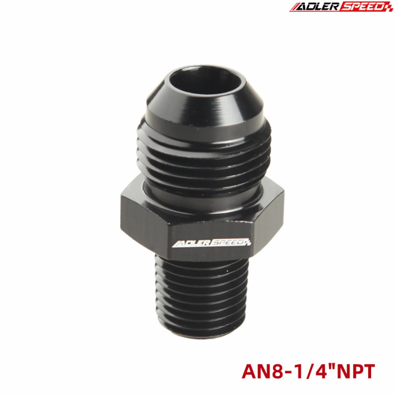 AN3/AN4/AN6/AN8/AN10/AN12 إلى 1/8 " / 1/4" 3/8 "1/2" 3/4 "1" NPT مستقيم خرطوم الوقود محول الأنابيب الموضوع المناسب الأسود