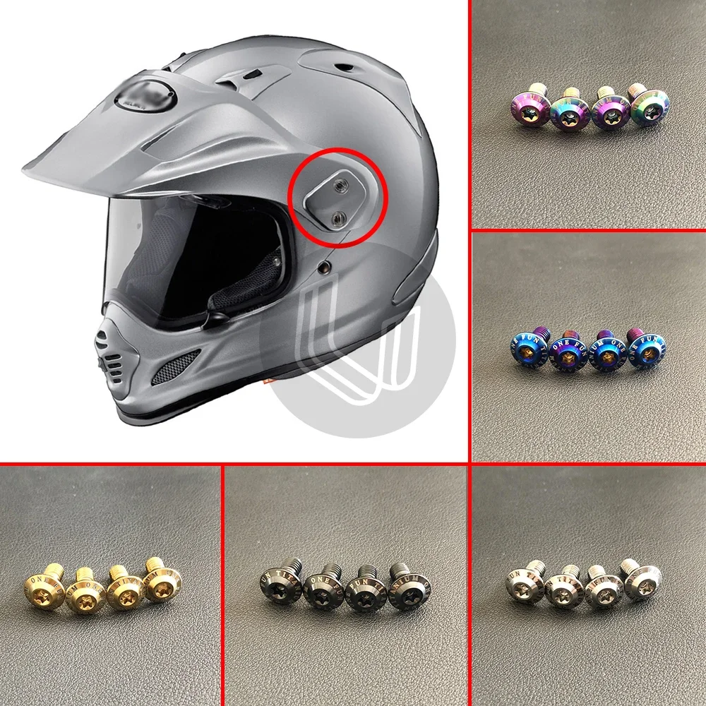 

Motorcycle helmet brims Special fixing sun visor titanium alloy screw case for ARAI CROSS3 TX3 X4 rally helmet brims accessories