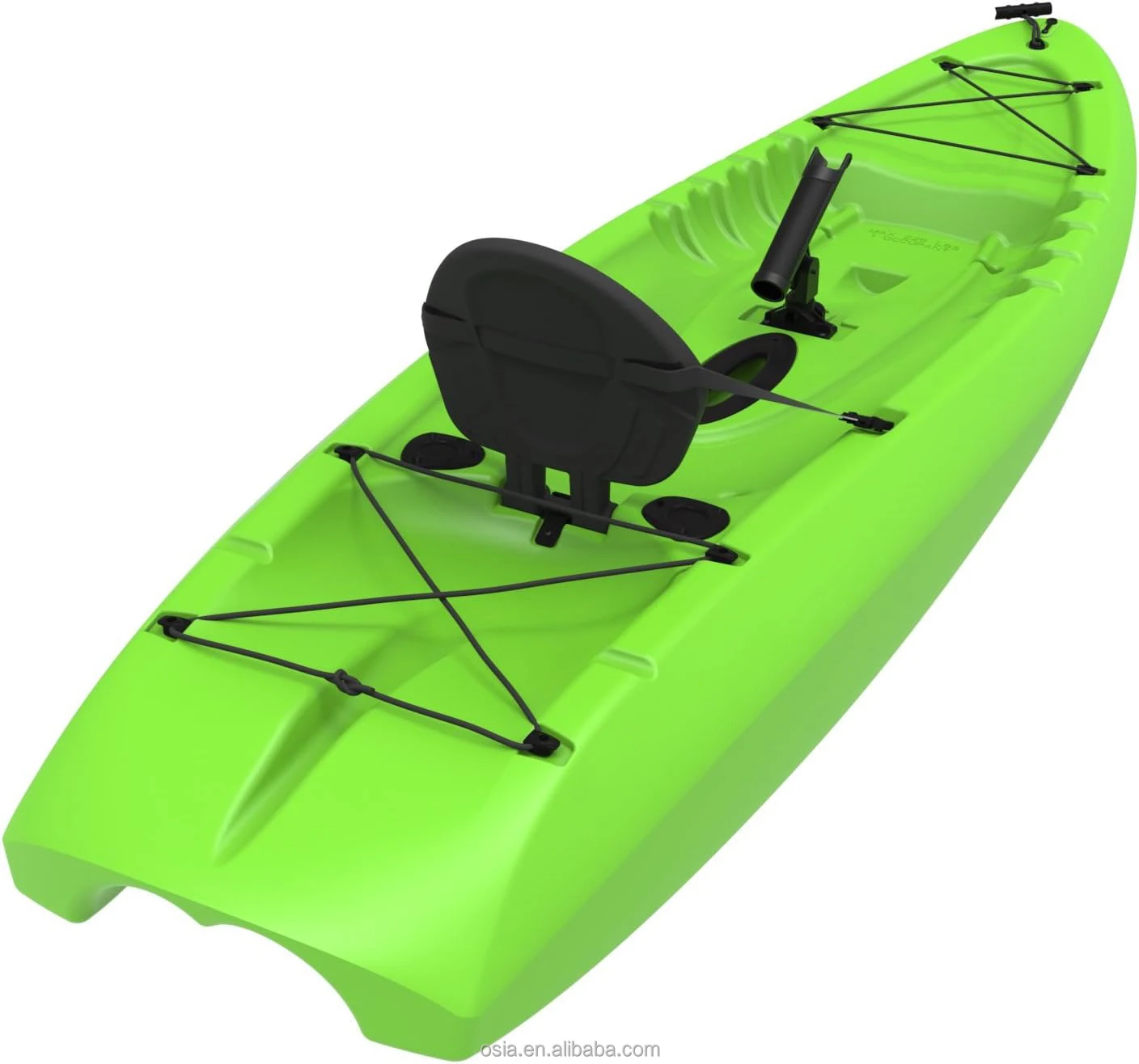 Outdoors Hard Plastic Fishing Kayak Sit on Top Kayak Package with EVA Padded Seats