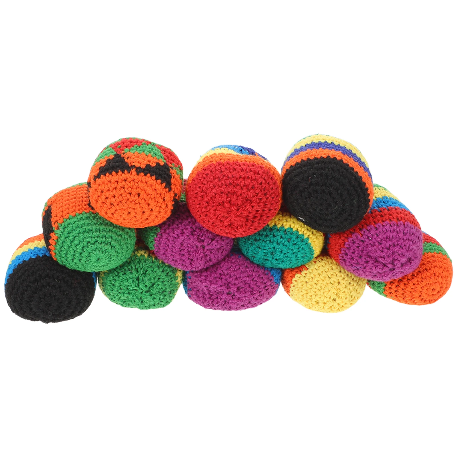 

12Pcs Hand Knitted Bean Bags Multicolor Tossing Kids Indoor Outdoor Play Enhances Coordination Skills Sensory Bean Bag for Kids