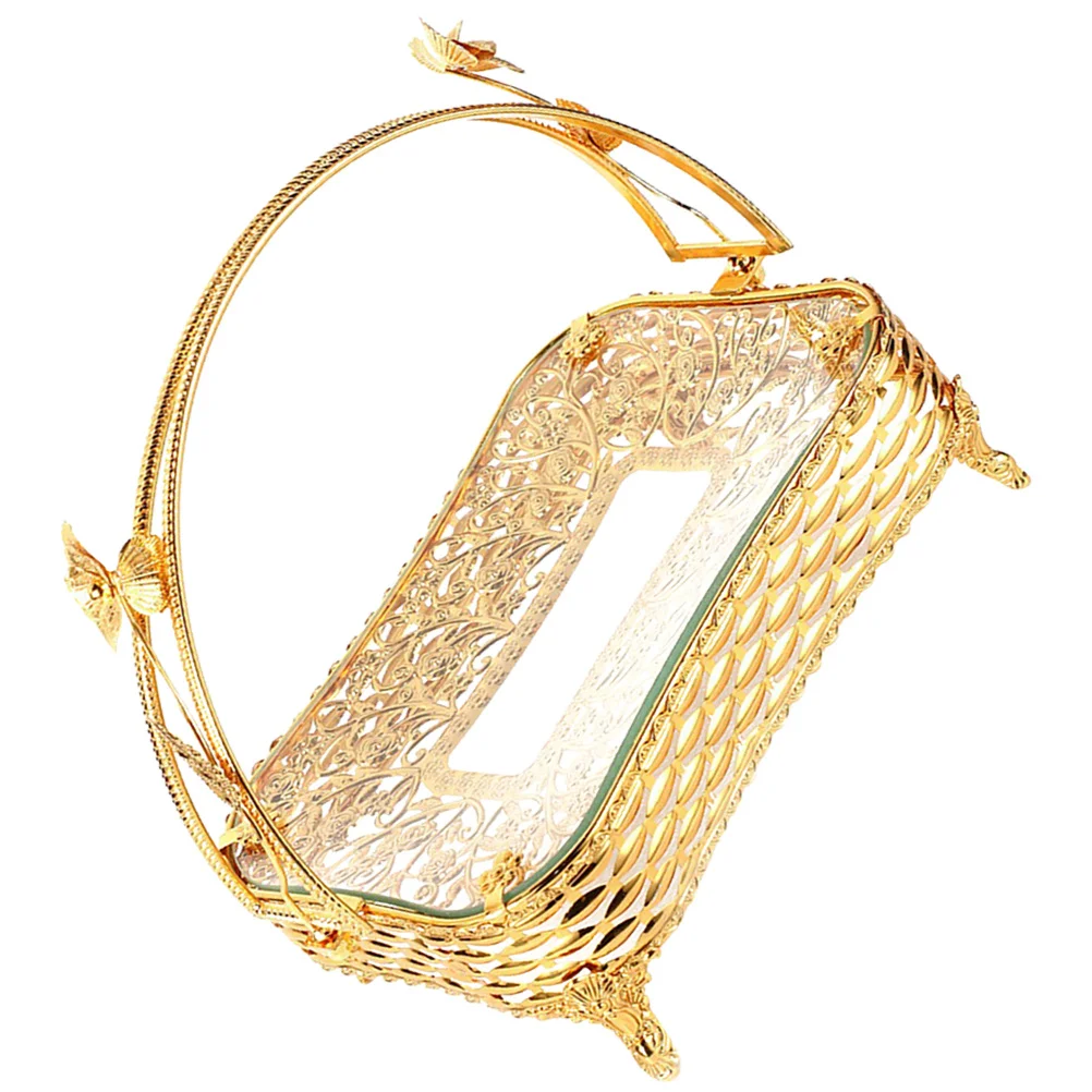 

Fruit Basket Large Capacity Wire Storage Container Simple Design Home Hotel Picnic Decoration Food Organizer Fruit Basket