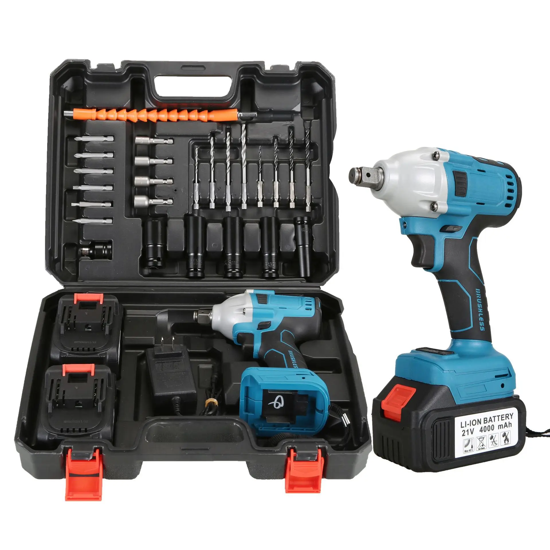 

New Electric Wrench, Charging Lithium Battery Wrench, Charging Brushless Electric Impact Wrench, Electric Screwdriver Air Cannon