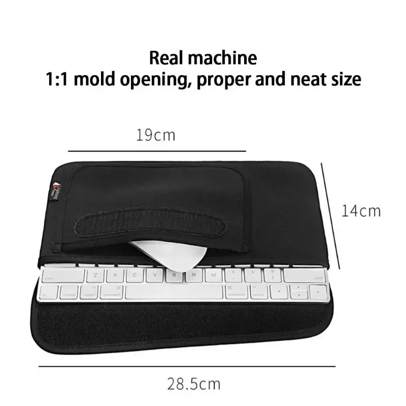 Carrying Bag Portable Storage Pouch Dustproof Protective Liner Pocket Compatible For Ios Keyboard Mouse