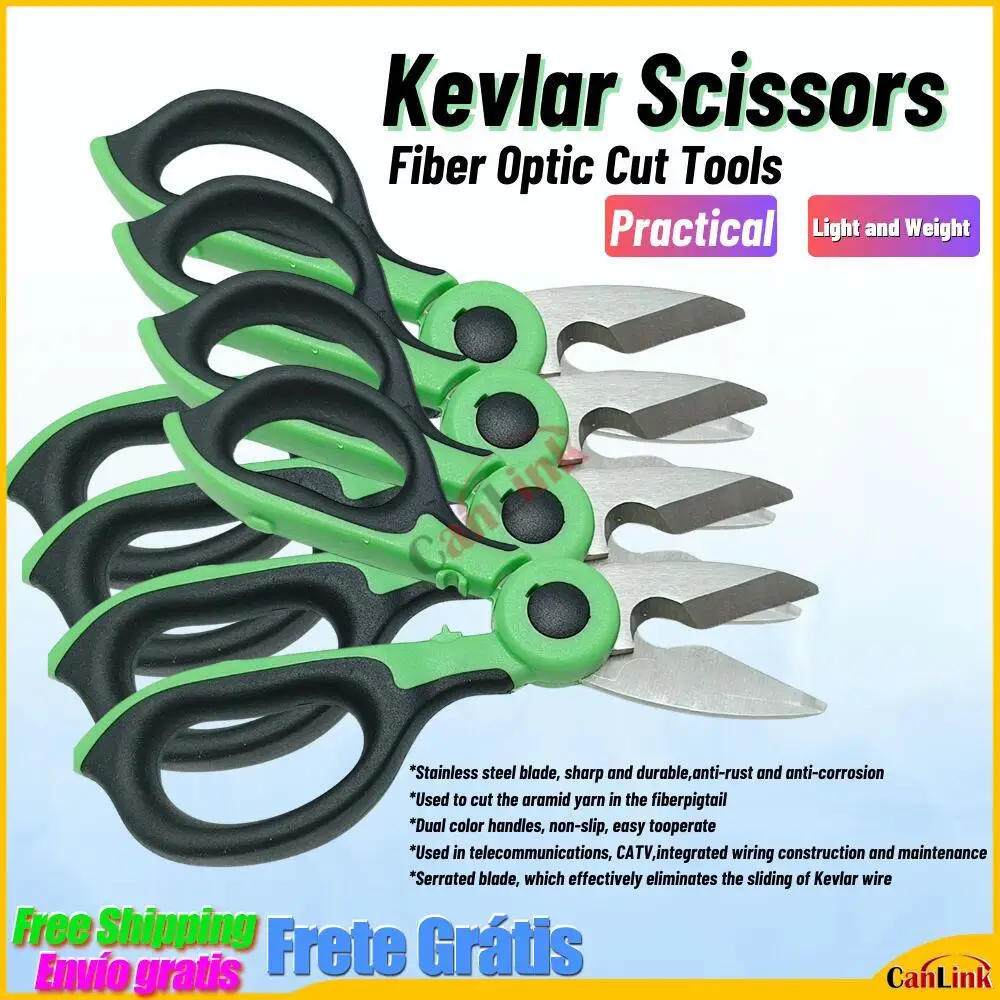 Kevlar Scissors Fiber Optic Cut Tools Kevalr Cutter Hand Tool Stainless Steel Scissors Optical Wire