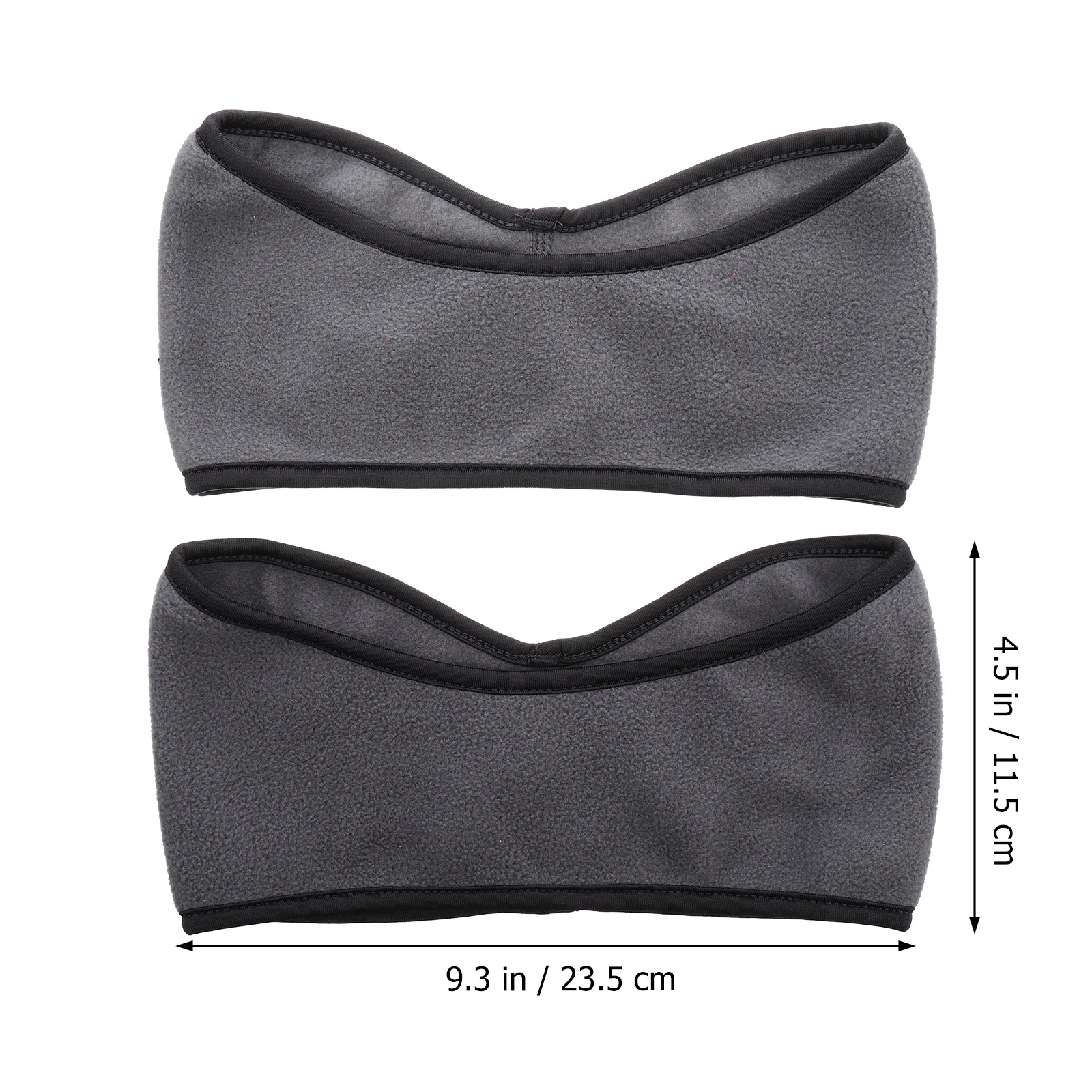 

2Pcs Warm Polar Fleece Headband Windproof Stretch Sports Wrap Outdoor Winter Ear Muff Hair Cover Unisex Ear Warmer
