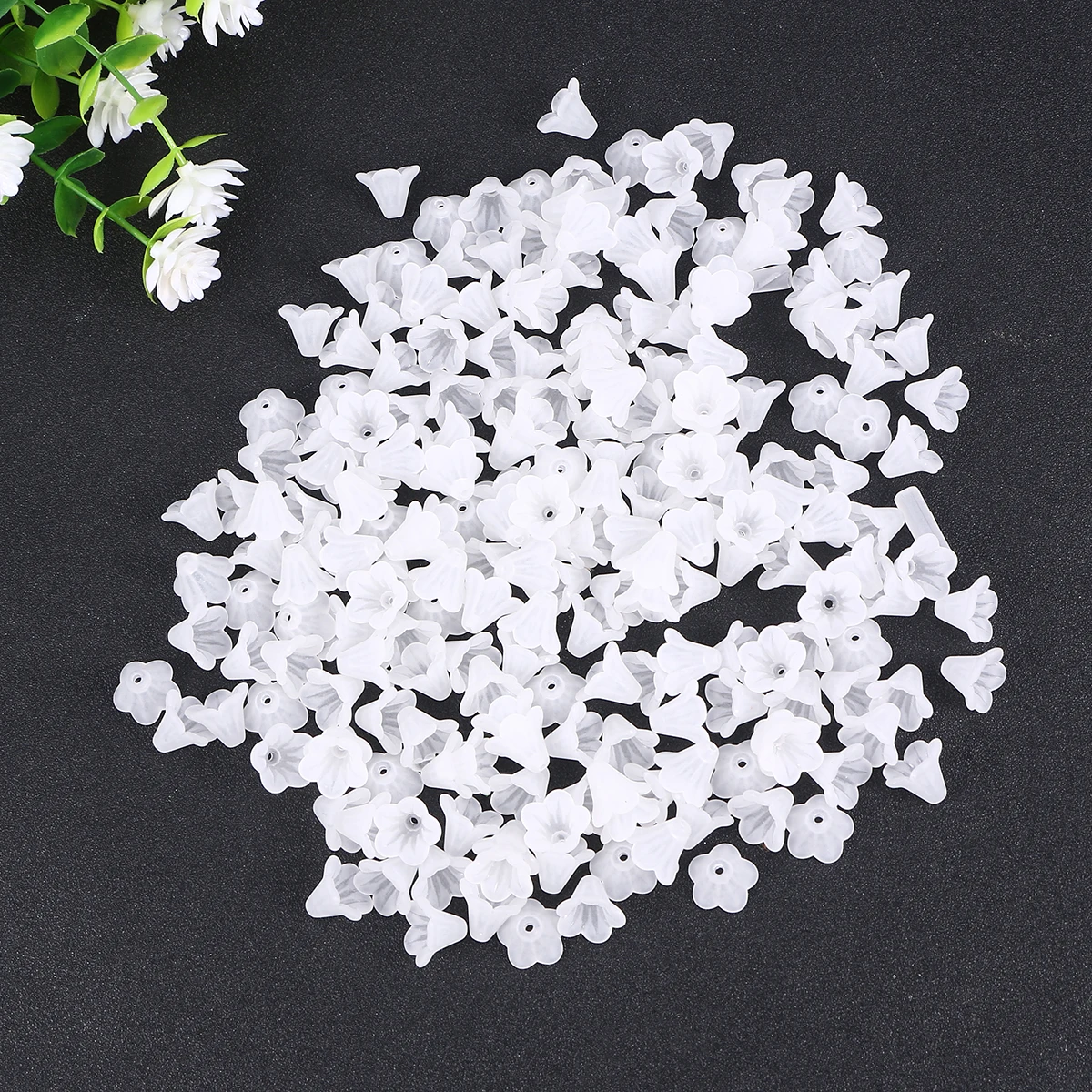 

Acrylic Handmade Hair DIY Jewelry Flower Petals Straight Hole Fitting Material