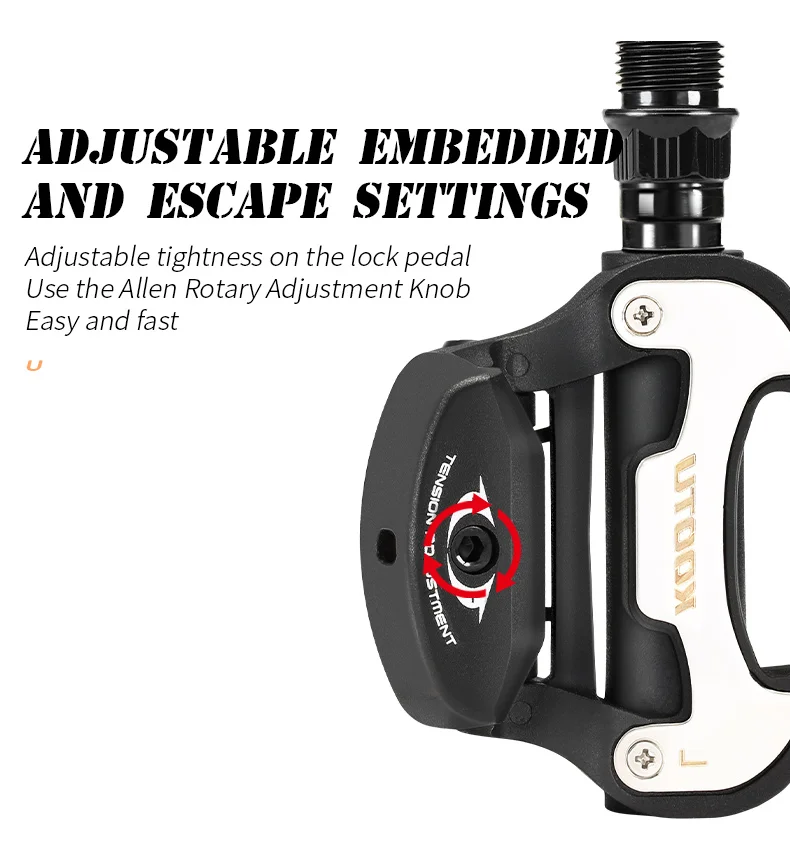 US Warehouse Rennrad Klickpedale Rennschuhe Clip-On-Pedale mit abgedichteten Lagern für Shimano- und KEO-Systeme – Detail 14