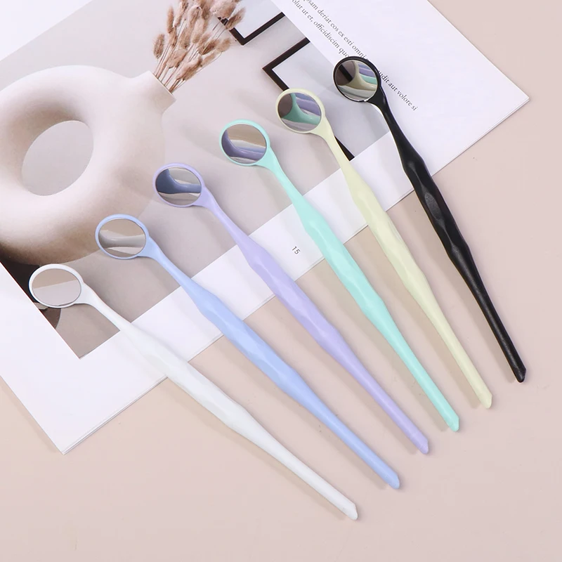 

10pcs/Box Dental Double Sided Mouth Mirrors Autoclavable Surface Exam Reflectors With Handle Oral Tooth Whitening