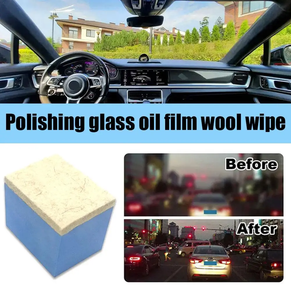 Thickened Pure Wool Felt Polishing Hand Grinding Block for Glass Heavy Dirt & Oil Film Removal - Wool Block for Smooth Surface F