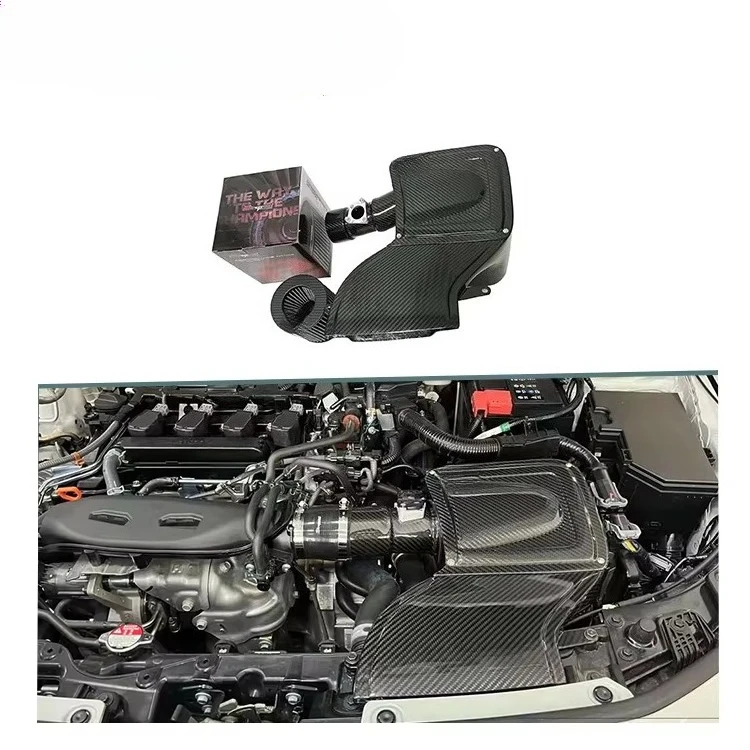 

Dry Carbon Fiber Automotive Engine Cabin Parts Carbon Cooling Intake System Kit for Honda Civic 11 1.5T 2022-UP