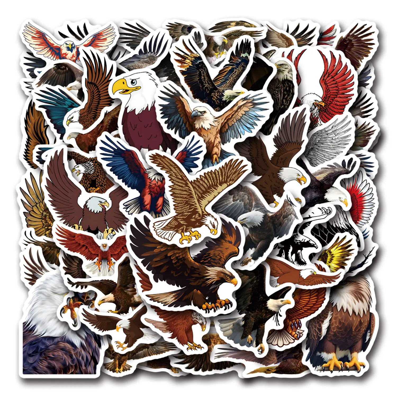 55 STKS Cartoon Eagle Creatieve Graffiti Sticker DIY Decoratieve Koffer Water Cup Computer Waterdicht