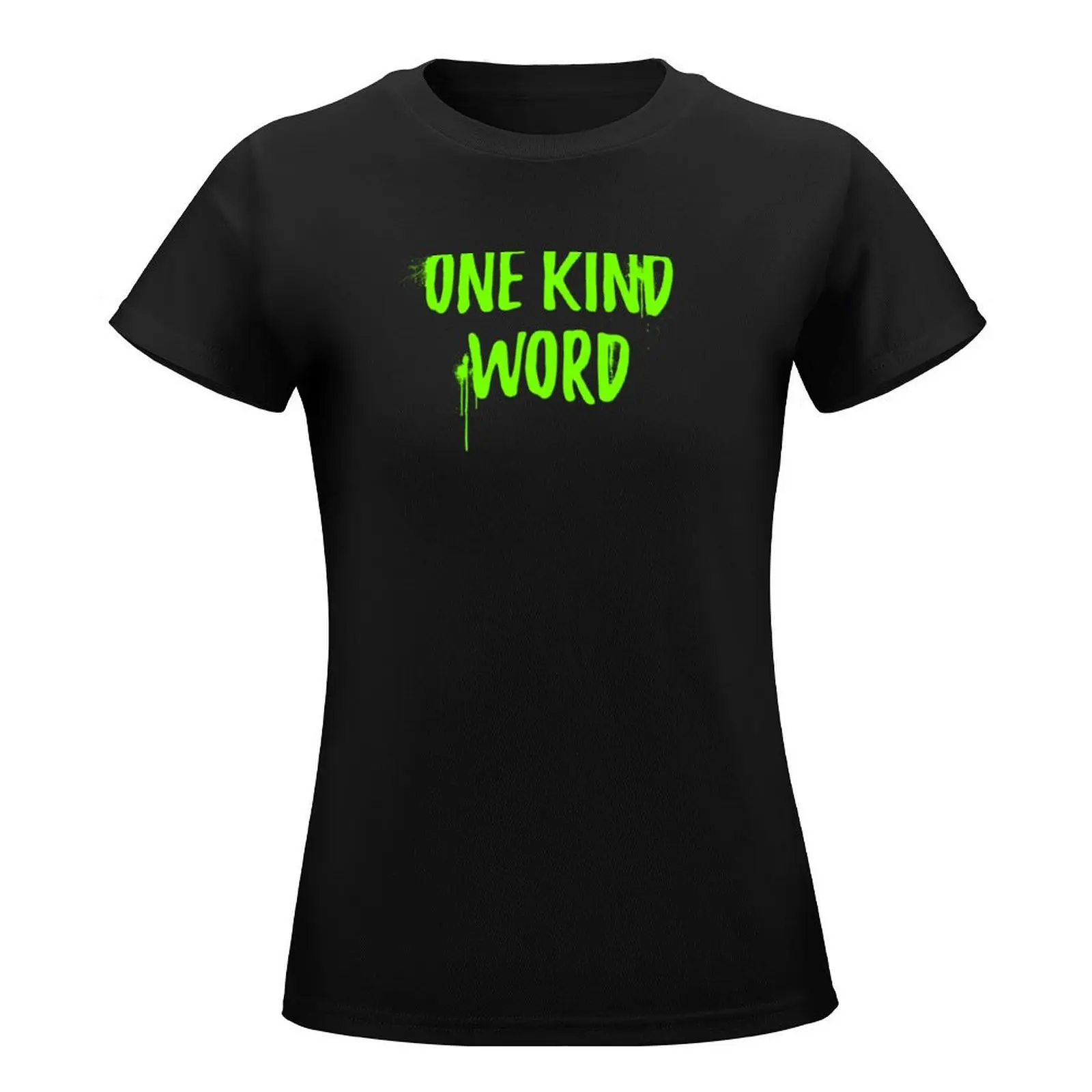 ONE KIND WORD T-Shirt korean fashion graphics anime clothes vintage clothes womans clothing