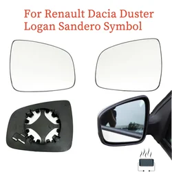 Espejo retrovisor exterior con calefacción para Renault Dacia Duster Logan Sandero Symbol, lado derecho, cristal de espejo retrovisor exterior