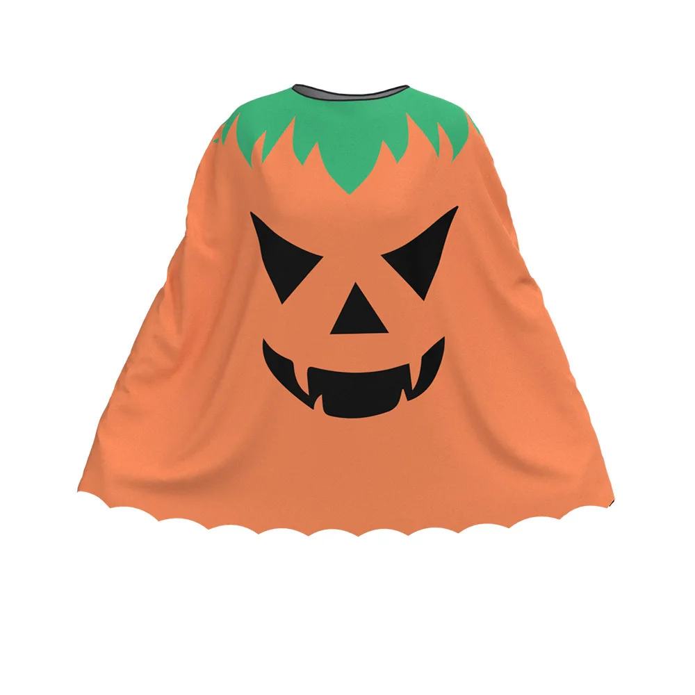 Capa de calabaza de Halloween para mujeres adultas, capa de bruja de calabaza fantasma, capa de juego de rol para fiesta de carnaval, conjunto de disfraces