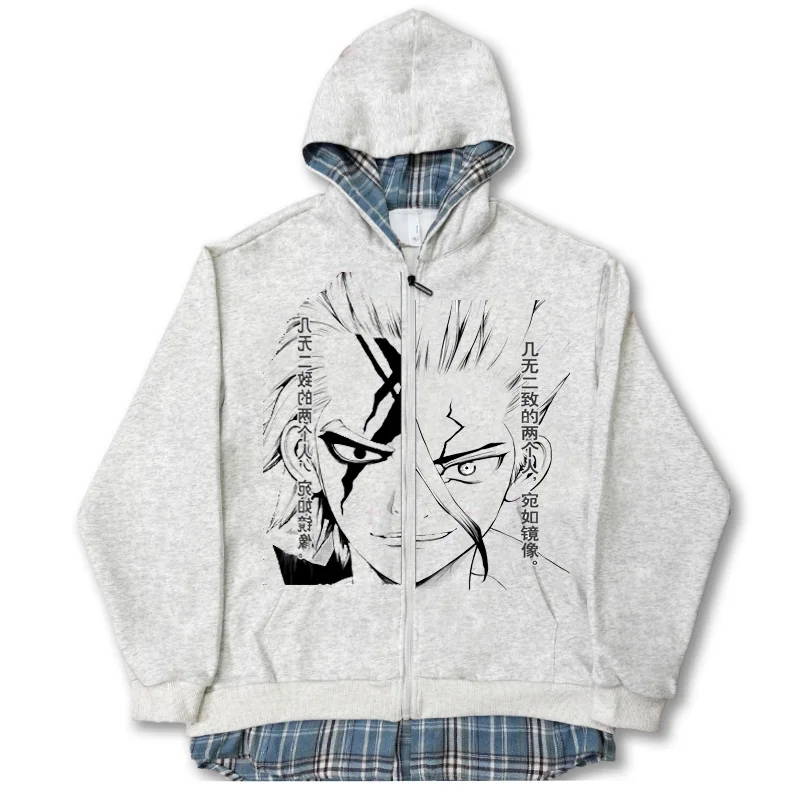 

Толстовка DrSTONE Anime Hoodie Jaet из комфортной полиэстеровой ткани для студентов и молодежи, модная, осенняя коллекция 2025, с принтом, с капюшоном