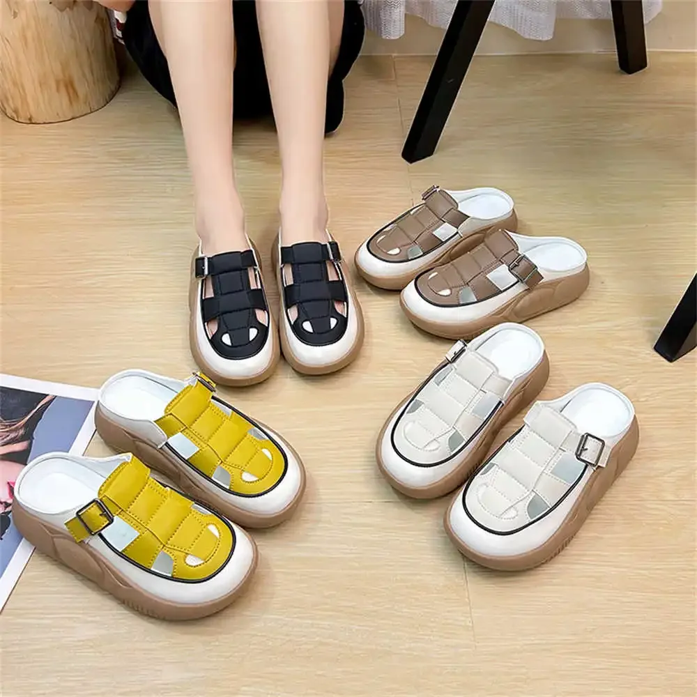 37-38 Height Up Man Male Sandals Black Male Sneakers Shoes Cute Indoor Slippers Sports Class Sapatilla Link Vip Athlete