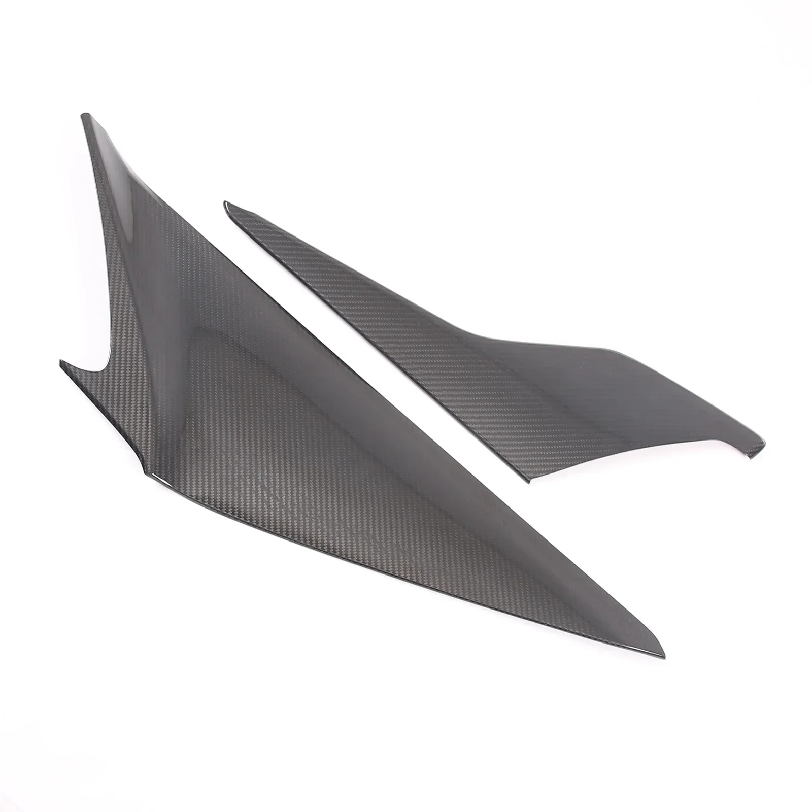 Carbon Fiber Center Console Sides Panel Cover Trim For Corvette C8 Stingray 2020-24 Gear Shift Panel Side Knee Protection Cover
