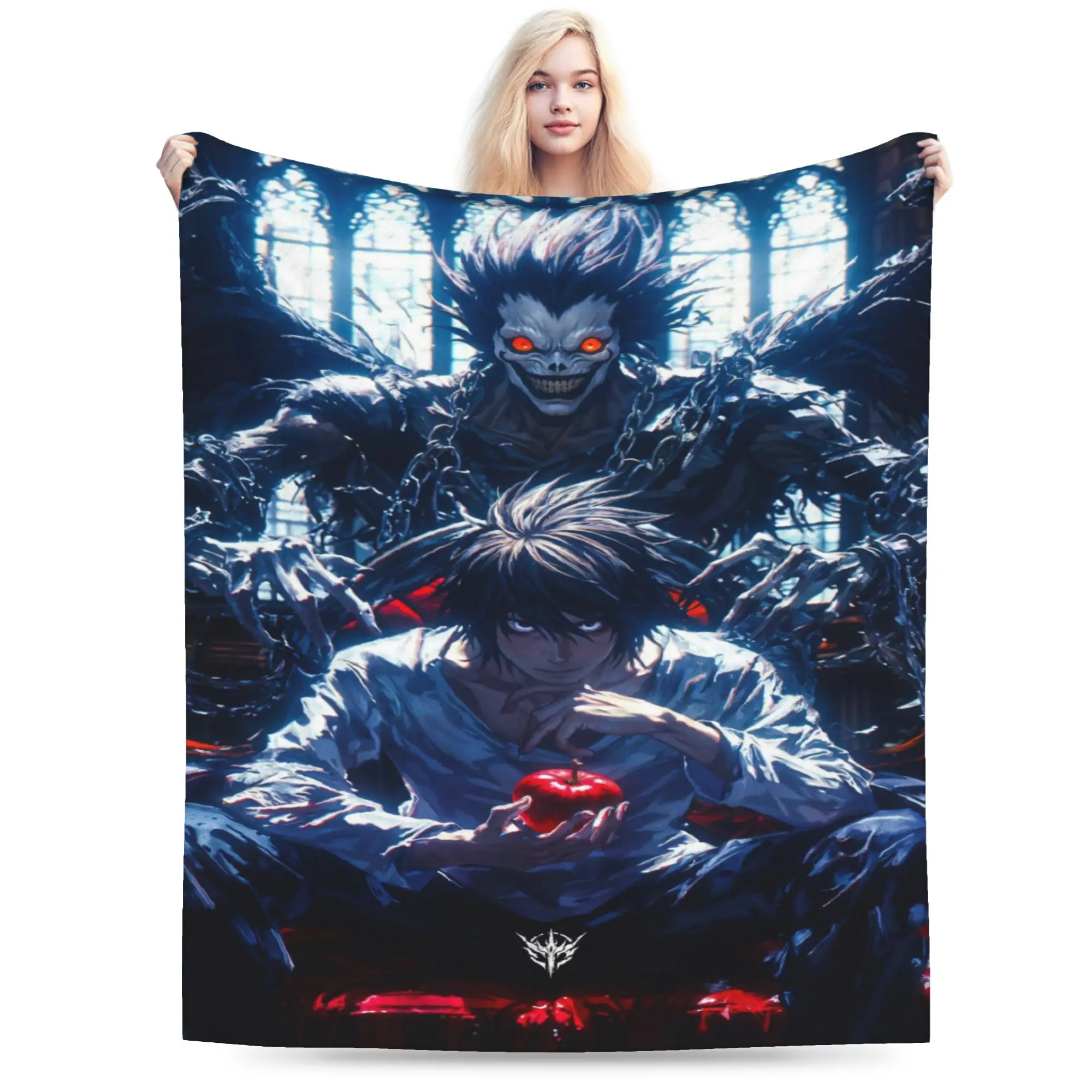 Comfort deaths notes anime catoon Blanket Merch Home Decorative  Throw Blankets Lightweight Fleece for Couch