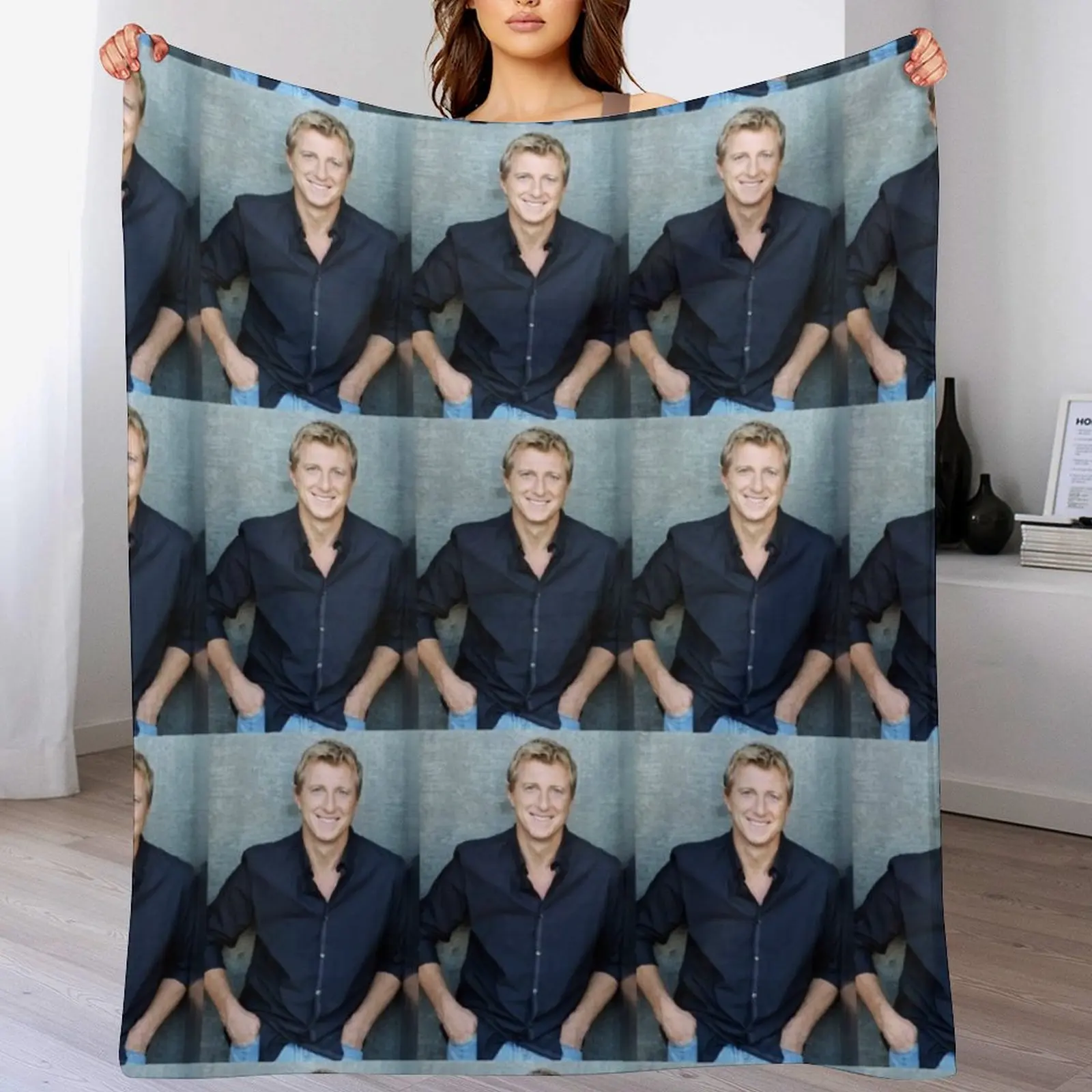 

William Zabka (Johnny Lawrence Cobra Kai) Throw Blanket Sofa Quilt blankets and throws Tourist Designers Blankets