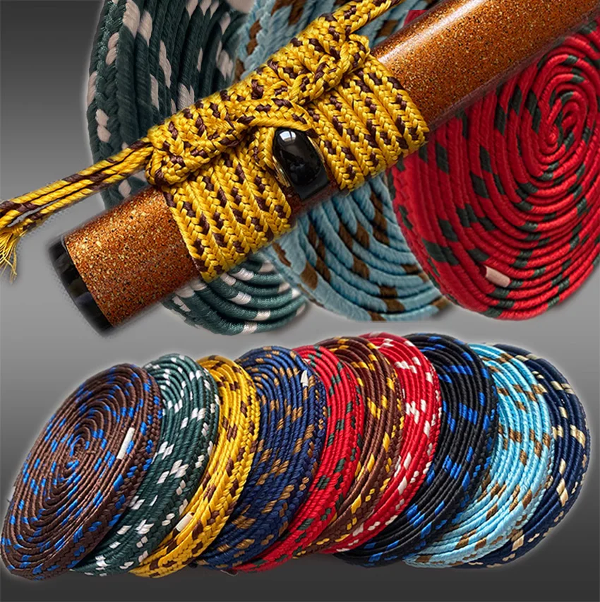 

3M Slik Ito or Sage Cord Rope for Japanese Katana Tsuka or Saya, Multiple Colors, 11mm Wide, 1mm thick