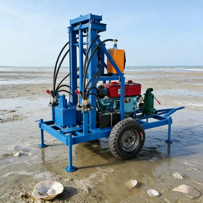 Small Water Well Drilling Rig Portable Borehole Drill Machine for Irrigation Wells Geothermal Wells