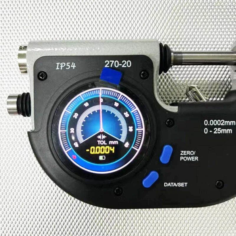 

Digital Snap-On Outside Micrometer, 0–25MM Range, 0.0001MM Resolution, Industrial-Grade Electronic Lever Micrometer