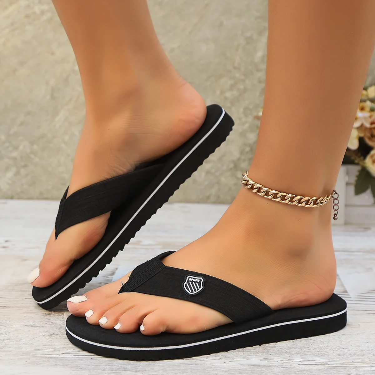 Elegantes Chanclas Ligeras de EVA para Mujer, Pantuflas Unisex para Parejas, Chanclas de Playa, Chanclas Modernas para Exteriores y la Costa