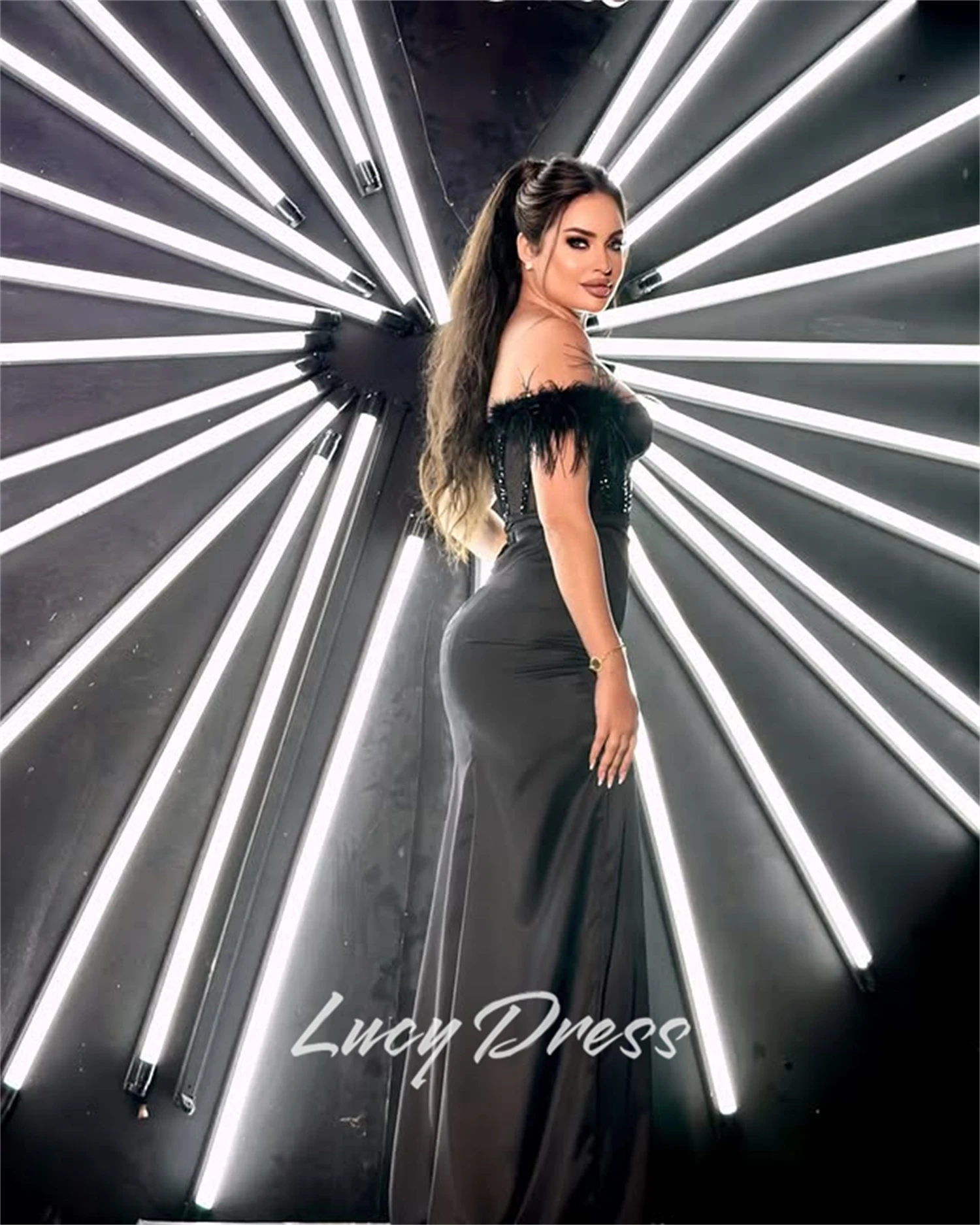 루시 맞춤형 파티 드레스 특별 행사 드레스 인어 댄스 파티 드레스 드레스 갈라 파티 드레스 칵테일 드레스 이브닝 드레스