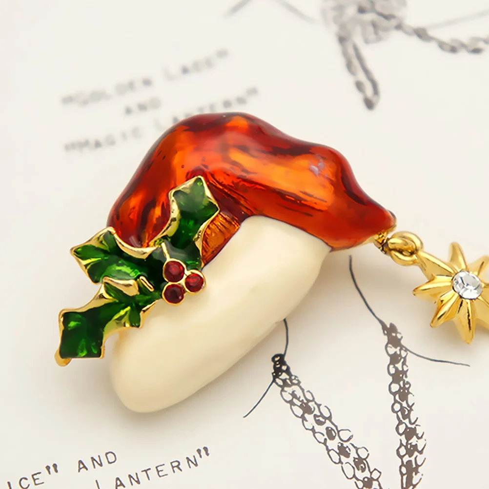

2pcs Christmas Brooch Alloy Breast Pin Lapel Pin Christmas Accessories For Clothes Festive Holiday Accessories Ornament