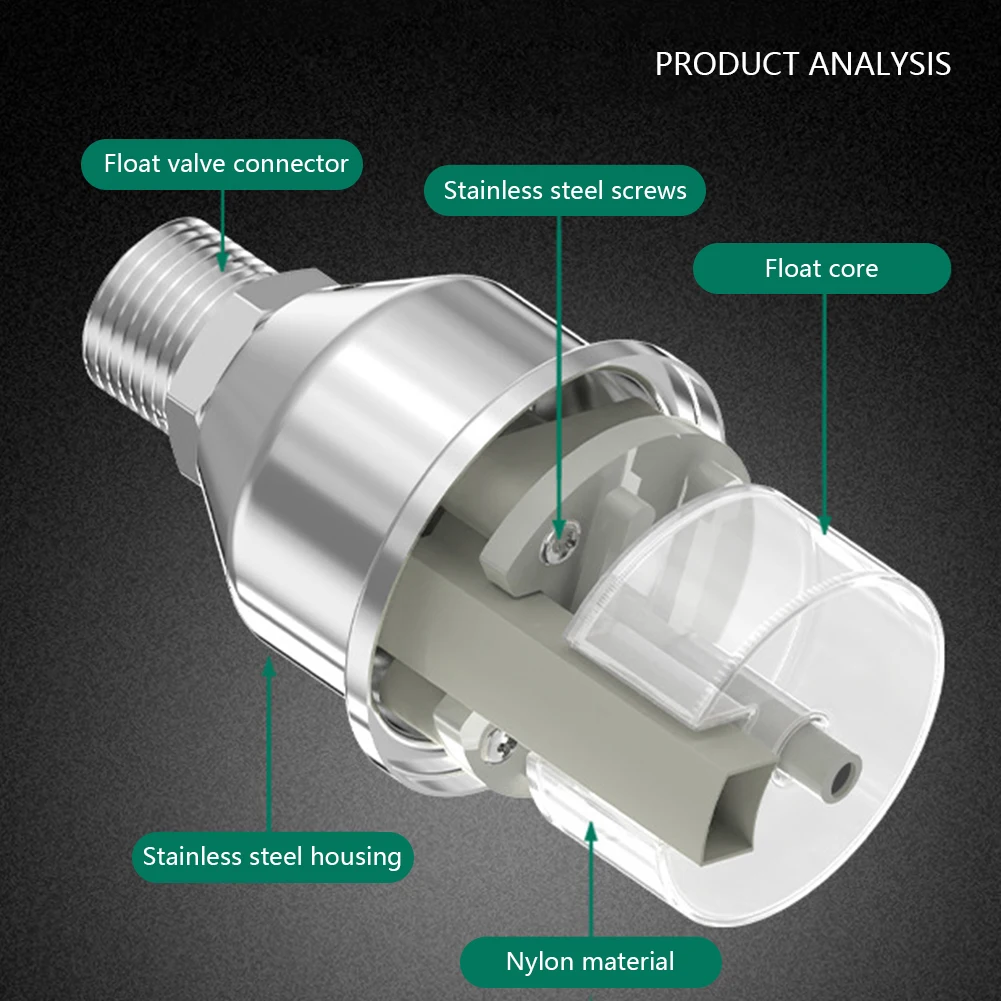 1/2'' 3/4'' 1'' Automatic Water Level Control Stainless Steel Floating Ball Valve Mini Float Valve Tank Valve Anti Corrosion
