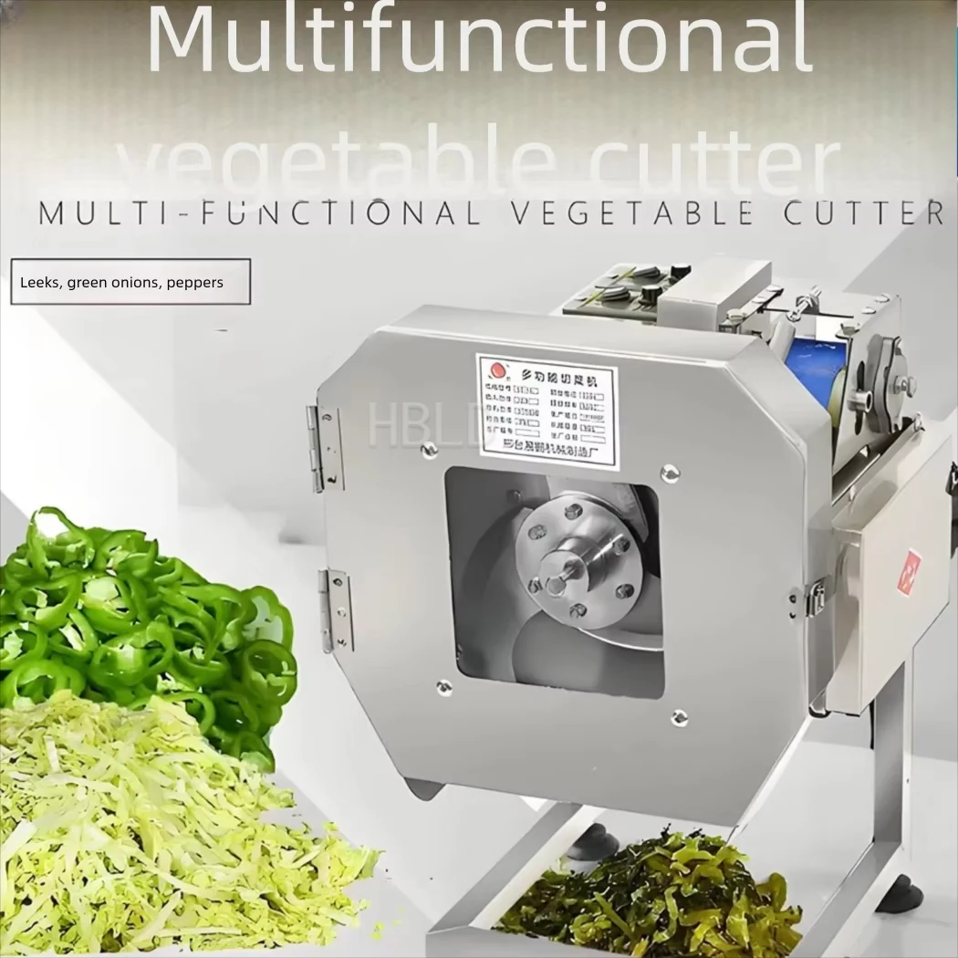 HBLD Vegetable Dicing Machine, Electric Food Cutter 150‑300KG/H High‑Efficiency Slicer for Restaurant Minced Meat Processing