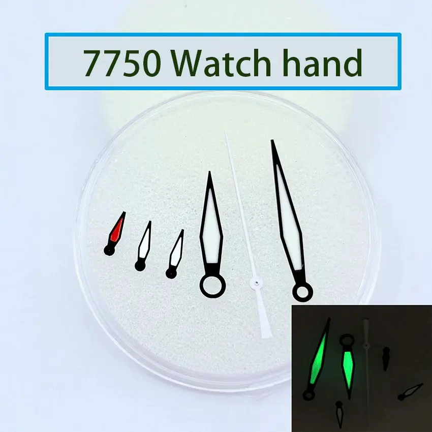 Watch Accessories Made in China 7750 Watch Hand Suitable for Marc Pilot Series Hands Multi-hand IW389401 Green Luminescent