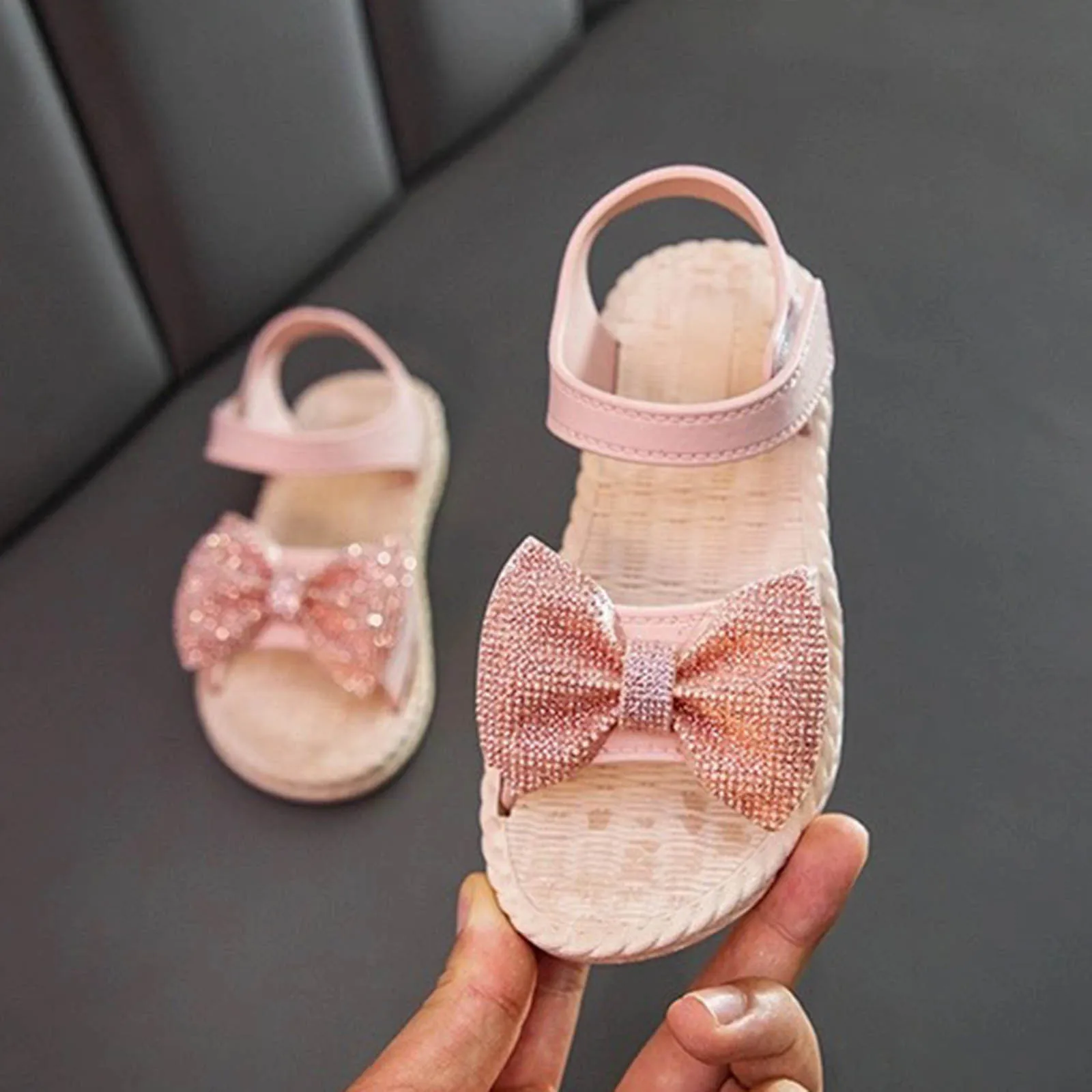 طفل فتاة ملابس طفل أطفال الرضع الفتيات Soild Bowknot Princress أحذية لينة وحيد عدم الانزلاق الأولى مشوا طفل تخزين
