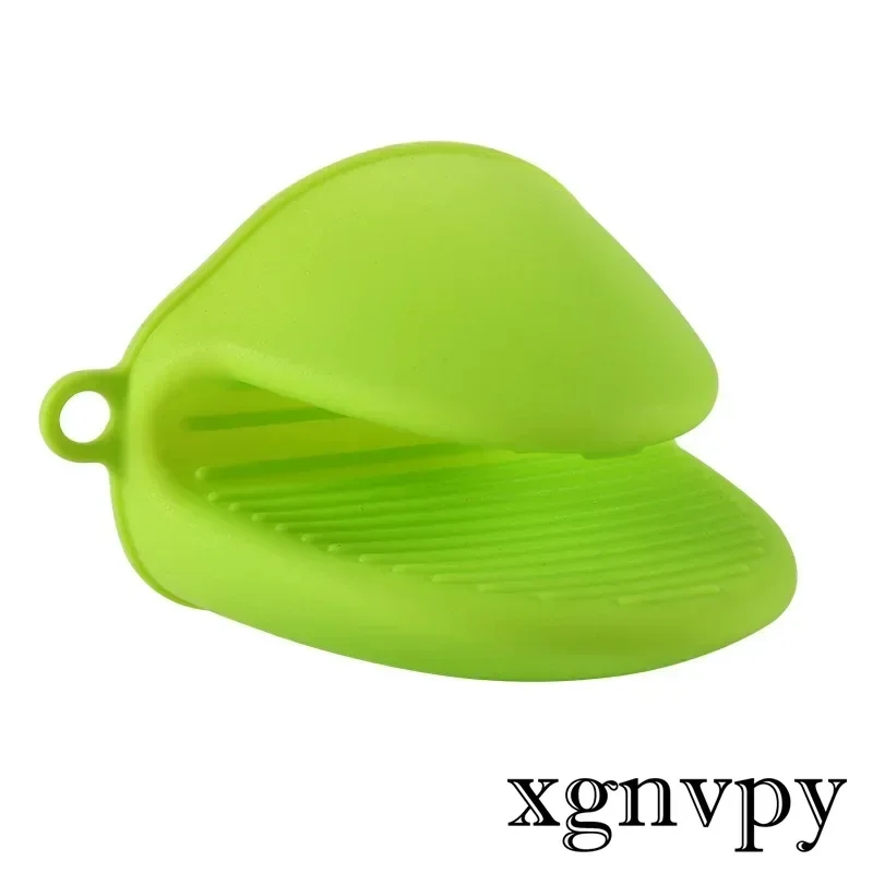 xgnvpy 2Pcs Thick Silicone Oven Mitts Heat Resistant Anti-Scald Gloves Cooking Pinch Grips Pot Holder Kitchen Accessories