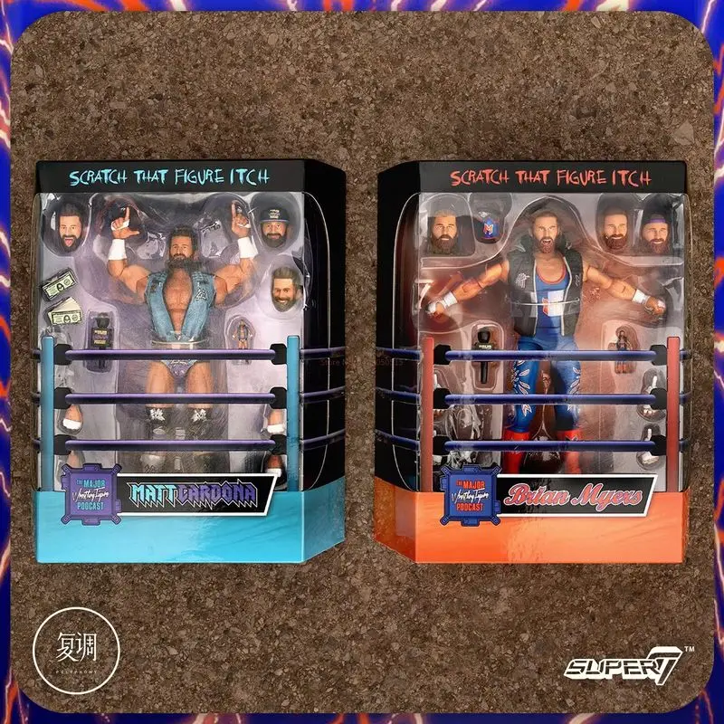 

In Stock Super7 Original Ultimates Major Wrestling Podcast Series 1 Action Figure Collection Decorations Ornaments Model Gifts