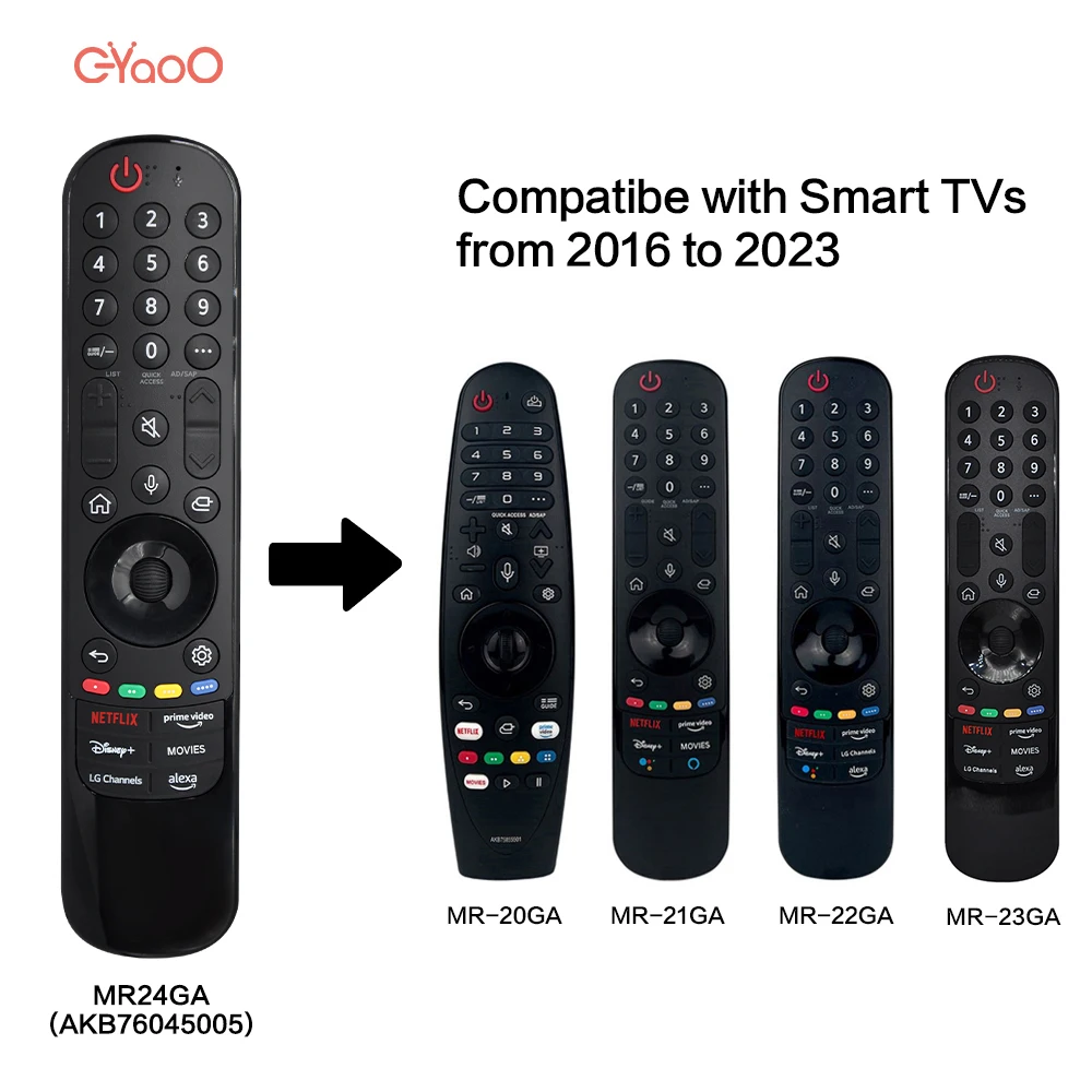 New MR24GA Magic Voice TV AKB76045005 Remote Control Suitable for OLED65B42LA OLED65C45 with pointer and voice function