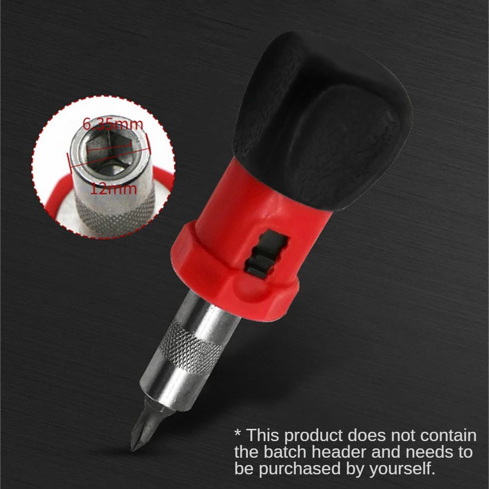Magnetic Screwdriver Anti-slip Magnetic Design Save Effort 180° Rotation Increase Friction Screwdriver Ratchet Device Mini