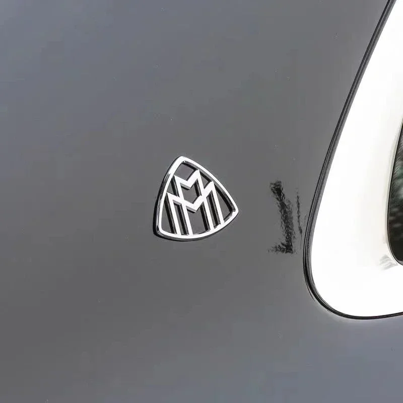 3D Metal Maybach Side Emblema, Carro GLS GLE S500 C Adesivo Do Logotipo, Traseiro Bumper Cauda Porta Tronco Adesivo, Styling Acessórios, 1Pc